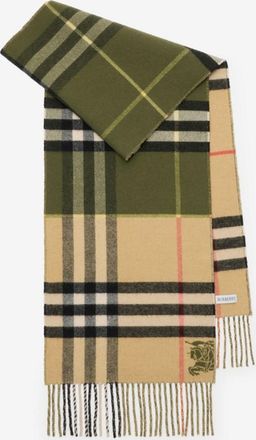 Burberry Contrast Check Cashmere Scarf
