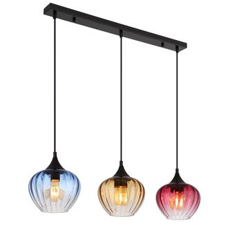 Globo Lighting L&aacute;mpara Colgante - Sander - Multicolor - Vidrio - Gran