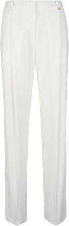 Elisabetta Franchi Essential Pant - Dames - Wijde Broeken - Wit - L - Polyester - Broeken