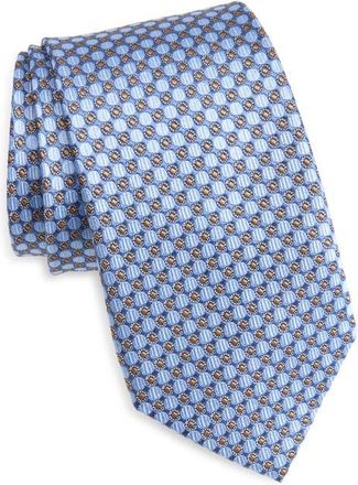 Nordstrom Neat Medallion Silk Tie in Light Blue at Nordstrom