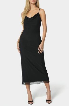 Bebe Powermesh Midi Dress in Black at Nordstrom Rack, Size X-Large