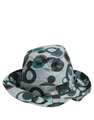 Dolce & Gabbana HAT10021 Polka Dot Cotton Bucket Hat - Teal