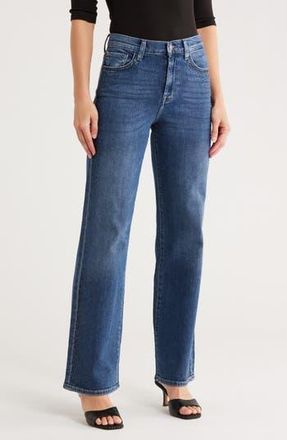 7 For All Mankind Alexa Rhinestone High Waist Straight Leg Jeans in Glen Allen at Nordstrom Rack, Size 33