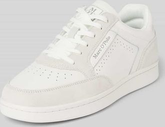 Marc O'Polo Low Top Sneaker aus hochwertigem Rindsleder in Weiss, Gr&ouml;&szlig;e 42