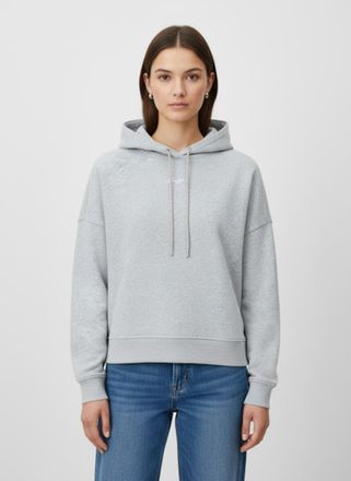 Boss Orange by Hugo Boss Hoodie BOSS ORANGE Ehoody Premium Damenmode, Damen, Gr. XL (42), silber (silber 040), Sweatware, Obermaterial: 100% Baumwolle, unifarben, normal, ange