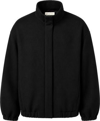Dries Van Noten WOOL-BLEND BOMBER JACKET WITH HIGH COLLAR - Dries Van Noten - Woman