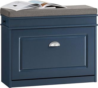 SoBuy Banco Zapatero Grande Organizador para Zapatos con 1 Solapa Azul 75 x 24 x 52 cm FSR82-L-B Sobuy es