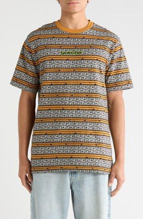 Gotha Sarchi Geometric Knit T-Shirt in Buckthorn Brown at Nordstrom Rack, Size Xx-Large