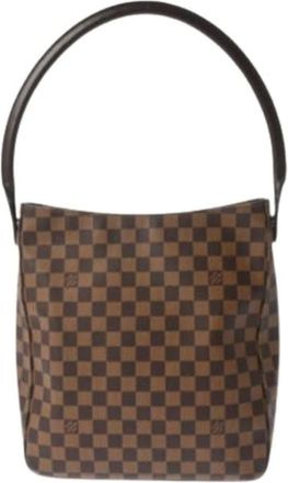 Louis Vuitton Pre-owned Shoulder Bags, female, Brown, Size: ONE SIZE Pre-owned Looping GM Shoulder Bag