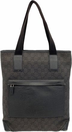 Gucci Black Denim Tote Bag (Pre-Owned)