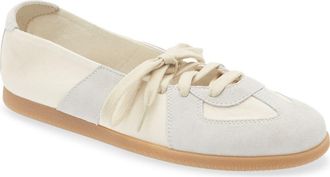 Maison Margiela Replica Laced Ballet Flat in Ivory at Nordstrom, Size 39