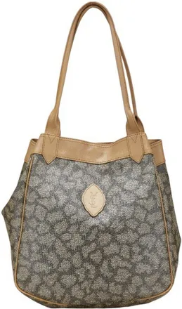 Saint Laurent Brown Pvc Leather Shoulder Bag Tote Bag (Pre-Owned)