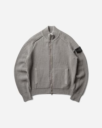 Stone Island Men s Mineral Dyed Zip-Up Cardigan Grey