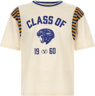 Valentino Garavani Panther T-shirt - Heren - T-shirts - Veelkleurig - L - Katoen - Tops