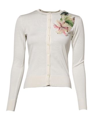 Dolce & Gabbana Bloemrijke Geborduurde Cardigan