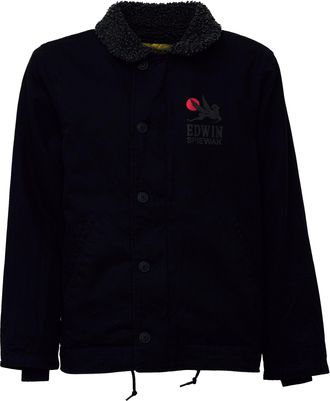 Edwin Textured Collar Drawstring Deck Jacket