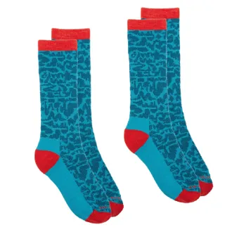 Rei Co-Op Timber Mountain Merino Wool Snow Socks - 2 Pairs Blue M