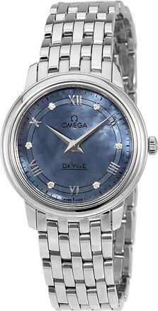 Omega De Ville Prestige Blue Mother of Pearl Ladies Watch 424.10.27.60.57.001