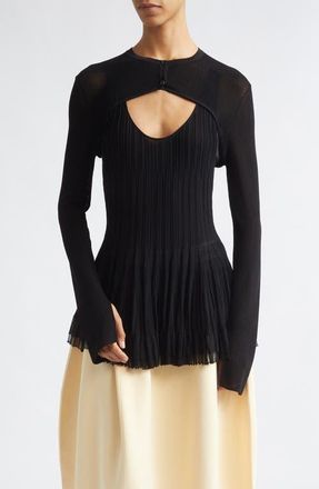 Ashlyn Liliana Micro Shrug in Black at Nordstrom, Size X-Small
