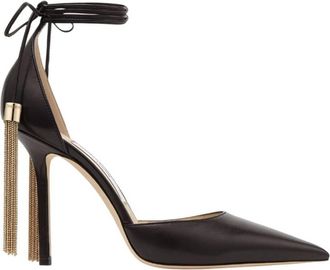Jimmy Choo London Eris 100 Nappa Pointed-Toe Pumps, Brand Size 35.5 ( US Size 5.5 )