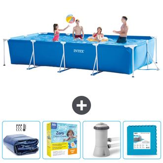 Intex Piscina Con Estructura Rectangular - 450x220x84 Cm - 7-piezas Scb9