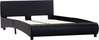 vidaXL Vidaxl - Estructura De Cama Sin Colch&oacute;n Cuero Sint&eacute;tico Negro 140x200cm