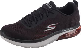 Skechers Mens GO Walk AIR 2.0 Sneaker, Black and Red Textile/Black Synthetic, 12 UK
