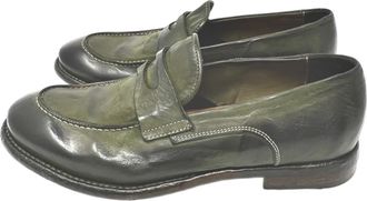 Lemargo Groene Nubuck Loafer Trend Thema - Heren - Loafers - Groen - 45 EU - Leer - Schoenen