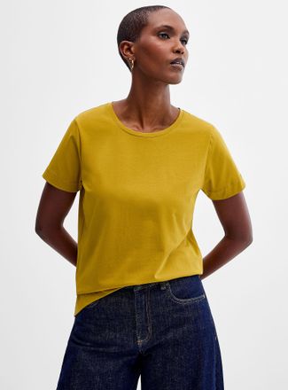 Contemporaine Womens SUPIMA cotton crew-neck T-shirt