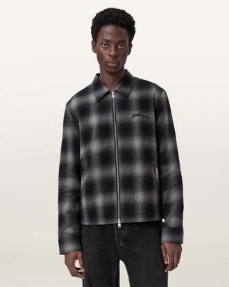 AllSaints Cotton Kapi Relaxed Check Shirt, Size: XXL