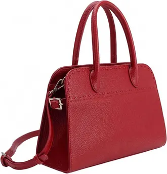Melie Bianco Womens Marlo Vegan Leather Crossbody Bag In Red