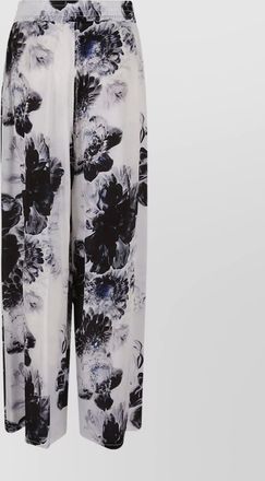 Alexander McQueen floral wide leg lounge pants