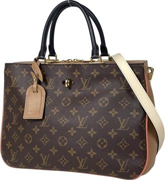 Louis Vuitton Brown Galle Monogram Monogram Handbag Shoulder Bag Tote Bag (Pre-Owned)