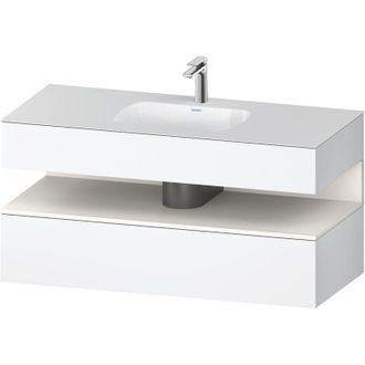 Duravit Qatego Lavabo Encastrado Con Base De Lavabo Consola, - Duravit