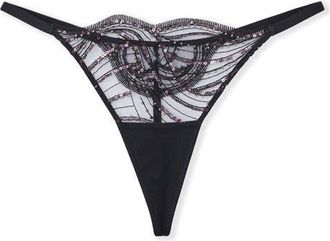 Etam Whisper of Desire G-String in Black at Nordstrom, Size Large