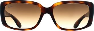 Ray-Ban Rectangle Womens Havana Brown Gradient RB4389 - One Size