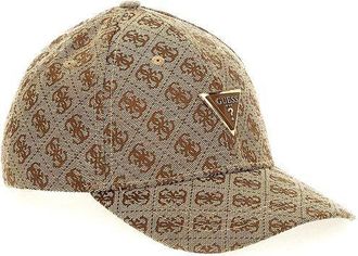 Guess Womens Cap Latte Logo Polyester Accessories - Caps