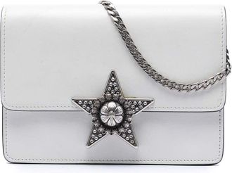 Miu Miu Pre-owned Miu Miu Smooth Leather Star Crystal Embellished Crossbody Ladies VE1ANOAQBRCD9OK6