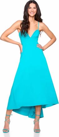 Susana Monaco Sweetheart String High-Low Dress In St Tropez