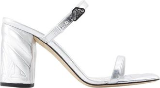 Alexander McQueen Seal Mules - Dames - Muiltjes - Grijs - 36 EU - Leer - Schoenen