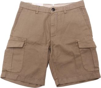 Eleventy Cargo Shorts - Heren - Korte Broeken - Beige - W31 - Katoen - Korte Broeken