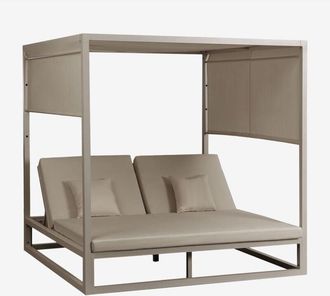 Sklum Cama Balinesa Reclinable En Aluminio Y Tela Nasau Sklum