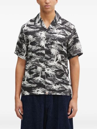 A Bathing Ape Camicia con stampa - Nero
