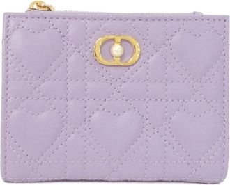 Dior Purple Leather Wallet (Bi-Fold) (Pre-Owned)