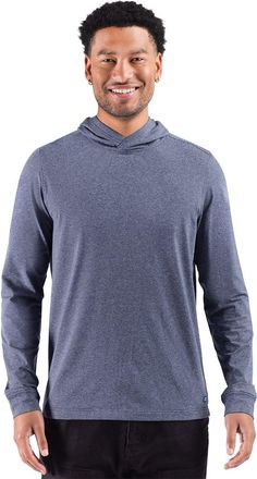 Cutter & Buck Adapt Recycled Soft Knit Stripe Mens Hooded Pullover
