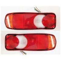 OEM Dos Luces Traseras Aptas Para Camiones, Volquetes, Tractores, Remolques Y Chasis: Bombillas Universales, Funcionan Con 12v Y 24v