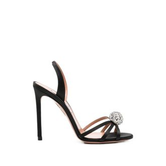 Aquazzura Crystal Bubble Slingback Sandals