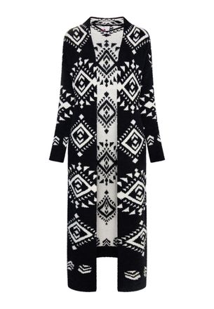 Izia Longcardigan Dames zwart en wit