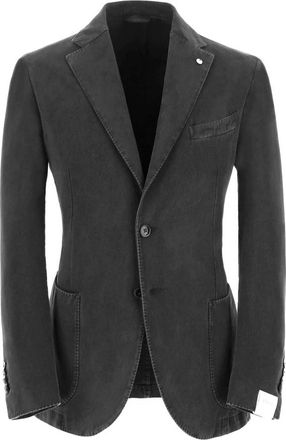 L.B.M. 1911 Slim Fit Katoenen Americana Jas - Heren - Blazers - Grijs - 2XL - Katoen - Jassen