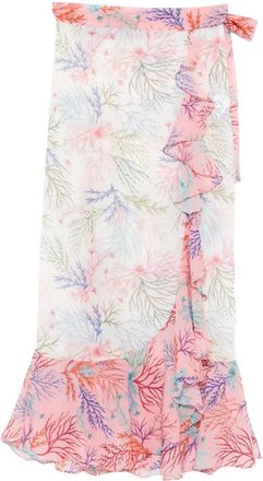 PatBo Pareo con ruches - Bianco